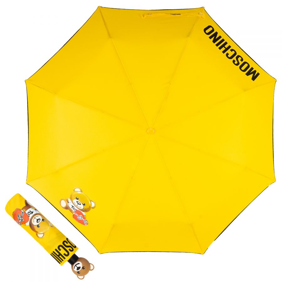 Зонт складной Moschino 8080-OCA Gift Bear Yellow
