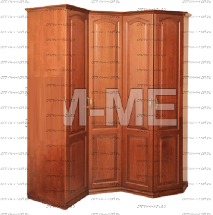 Шкаф угловой Лира (130/150х55х210)