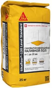 Наливной Пол 25кг Sika Sikafloor-120 Level Standard Самовыравнивающийся от 1 до 20 мм с Быстрым Набором Прочности