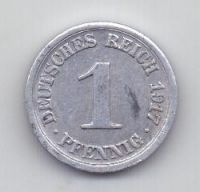 1 пфенниг 1917 года D Германия AUNC