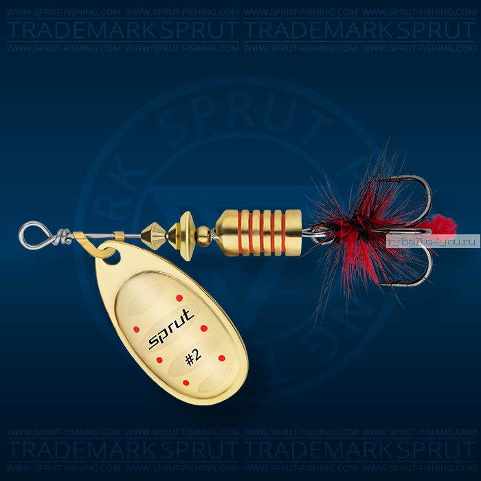 Блесна вращающаяся Sprut Alba Spinner №2 / 5,5 гр / цвет: G