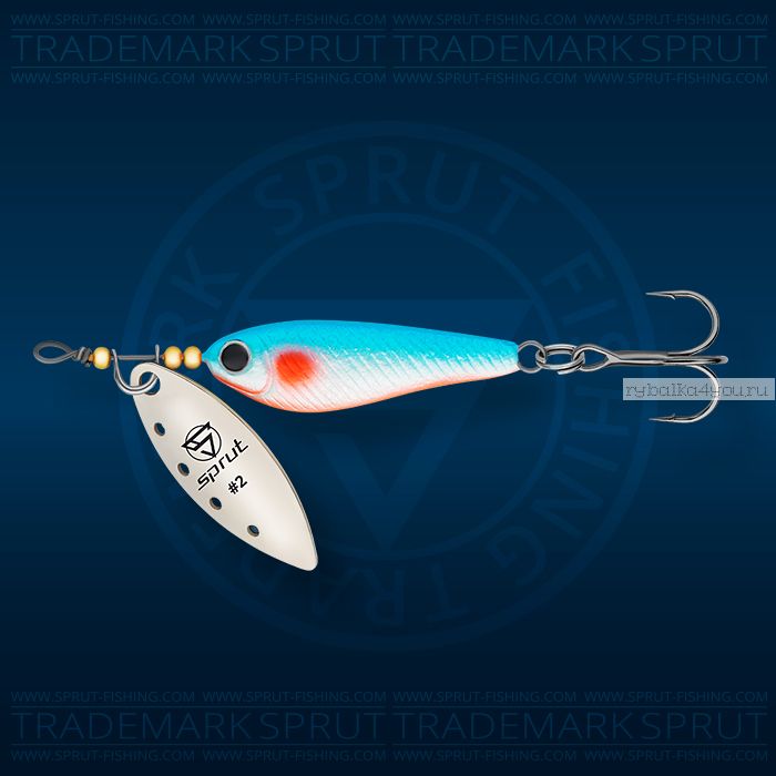 Блесна вращающаяся Sprut Alpina Long Spinner №2 / 9 гр / цвет: SB