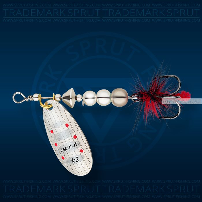 Блесна вращающаяся Sprut Caspia Spinner №2 / 4,5 гр / цвет: S