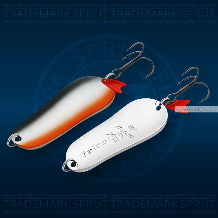 Блесна колеблющаяся Sprut Falco Spoon 65мм/23 гр / цвет: SBK