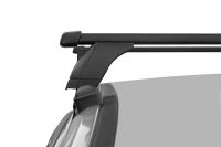 Багажник на крышу Subaru Legacy V sedan 2009-2014, Lux, стальные прямоугольные дуги