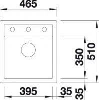 Мойка Blanco Dalago 45 517156 схема 3