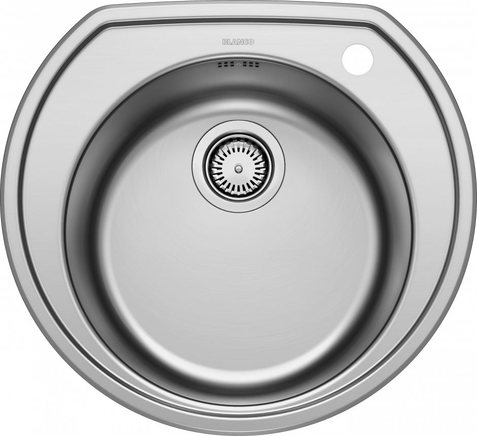 Изображение Мойка Blanco Rondo Val 513313 сталь полированная 53,5х49 см