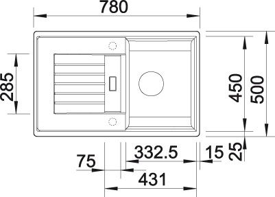 Мойка Blanco Zia 45S 514726 схема 4