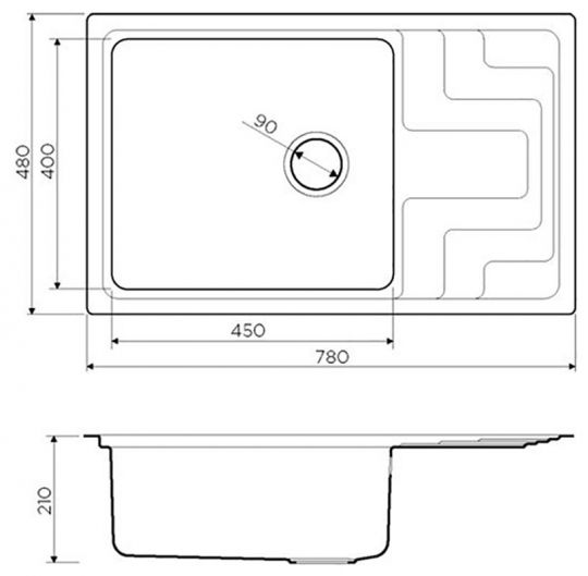 Мойка Omoikiri Mizu 78-LB-IN ФОТО