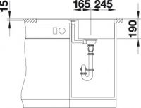Мойка Blanco Metra 45 S-F схема 4