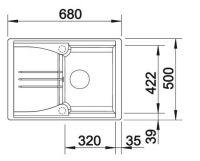 Кухонная мойка Blanco Enos 40S 515080 схема 2