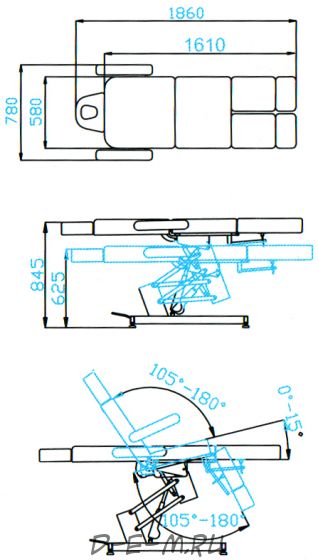 Педикюрное кресло SD-3706, 1 мотор, купить, цена со скидкой