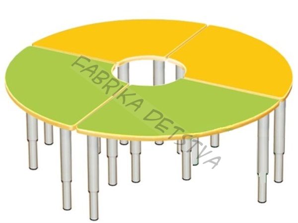 СТОЛ ЛДСП РЕГУЛИРУЕМЫЙ 13 НАБОР (ДИАМЕТР 1600ММ)
