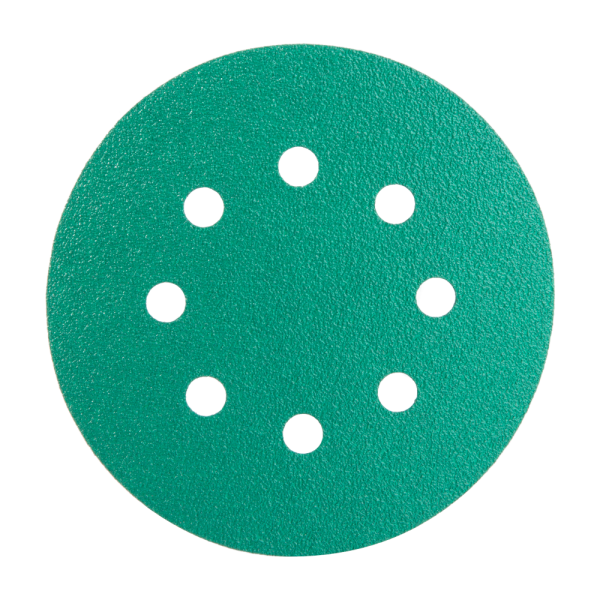 Hanko DC341 Film Green Шлифовальный диск, 8 отверстий, Р1000, 125мм., в упаковке 100шт.