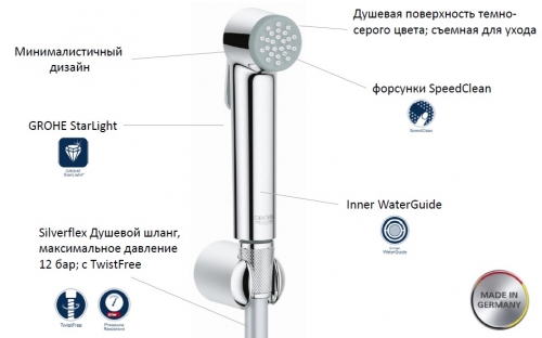 Гигиенический душ Grohe Trigger Spray 27513001 ФОТО