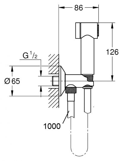 Гигиенический душ Grohe Sena 26329000 с гигиеническим душем ФОТО