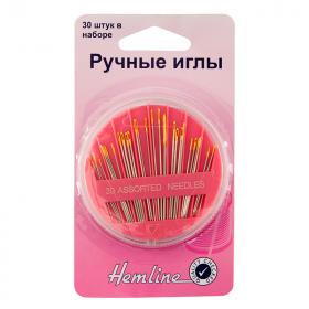 Иглы Hemline для ручного шитья в круглом органайзере (210.30)