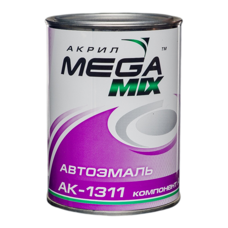 MegaMix Автоэмаль АК-1311 акриловая, Зеленый сад 307, 800гр.