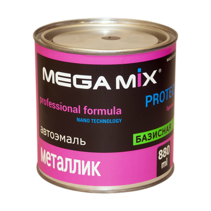 MegaMix Эмаль металлик, название цвета "628 Нептун (ППГ)", 880мл.