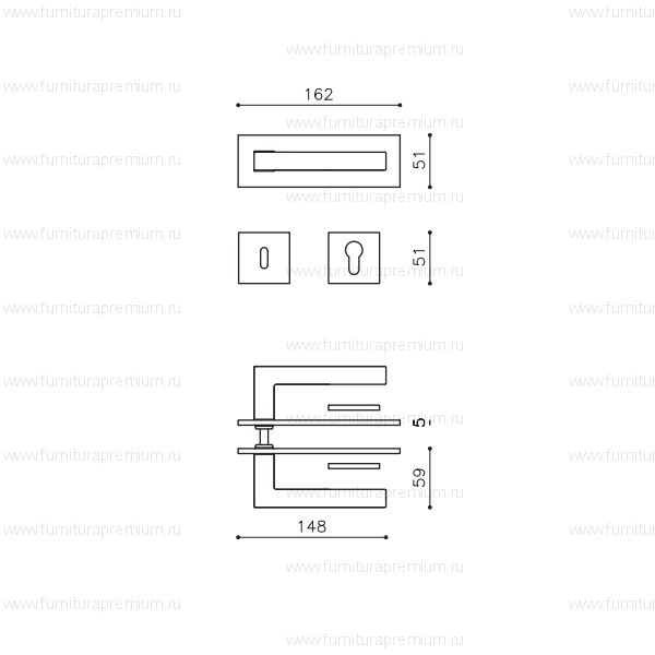 Ручка Olivari Abc M255P