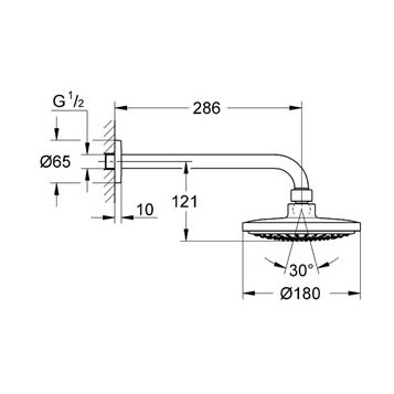 Душевой комплект Grohe Eurosmart 124440 схема 2