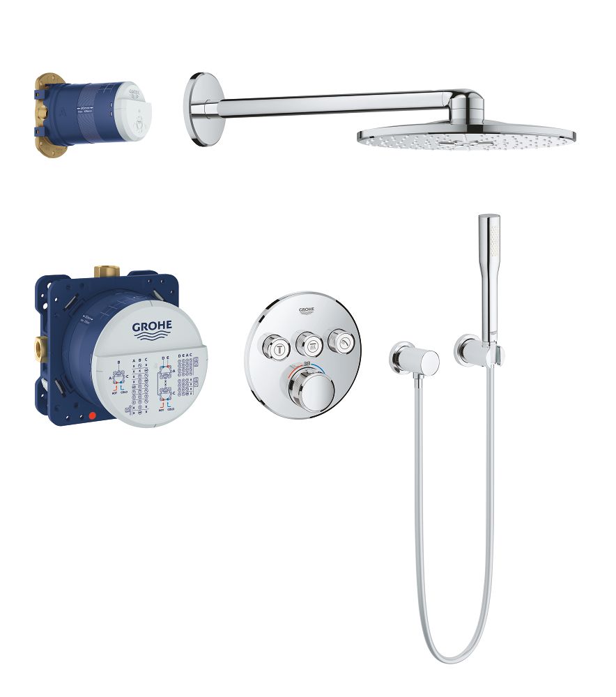 Душевой комплект Grohe Grohtherm 34705000 SmartControl схема 1