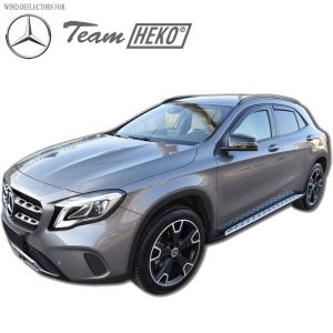 Дефлекторы ветровики на Mercedes Benz GLA X 156 вставные для боковых стекол - Heko 23295