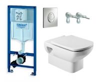 Инсталляция Grohe с унитазом Roca Dama Senso 346517000 схема 1