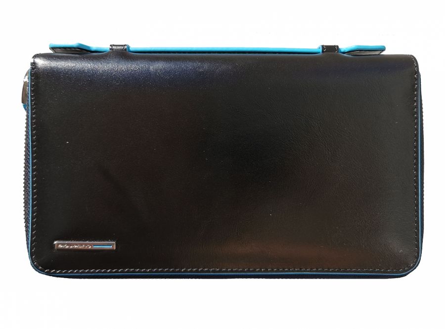 Многофункциональное портмоне Piquadro PP5257B2R/N с двумя отделениями черное