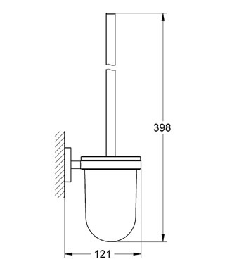 Ершик для туалета Grohe Essentials 40374001 ФОТО