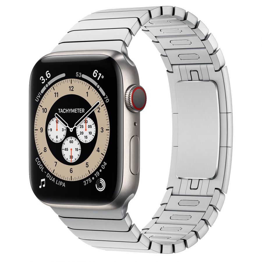 Часы Apple Watch Edition Series 6 GPS + Cellular 44mm Titanium Case with Silver Link Bracelet