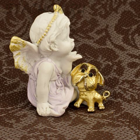 Брошь "Песик Ши-тцу" (США)