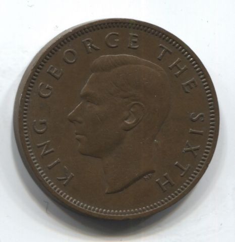 1/2 пенни 1950 Новая Зеландия