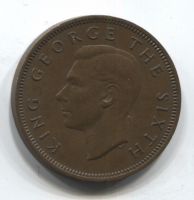 1/2 пенни 1950 Новая Зеландия