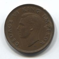 1/2 пенни 1947 Новая Зеландия