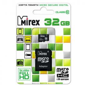 Карта памяти microSD Class 10 (MIREX)