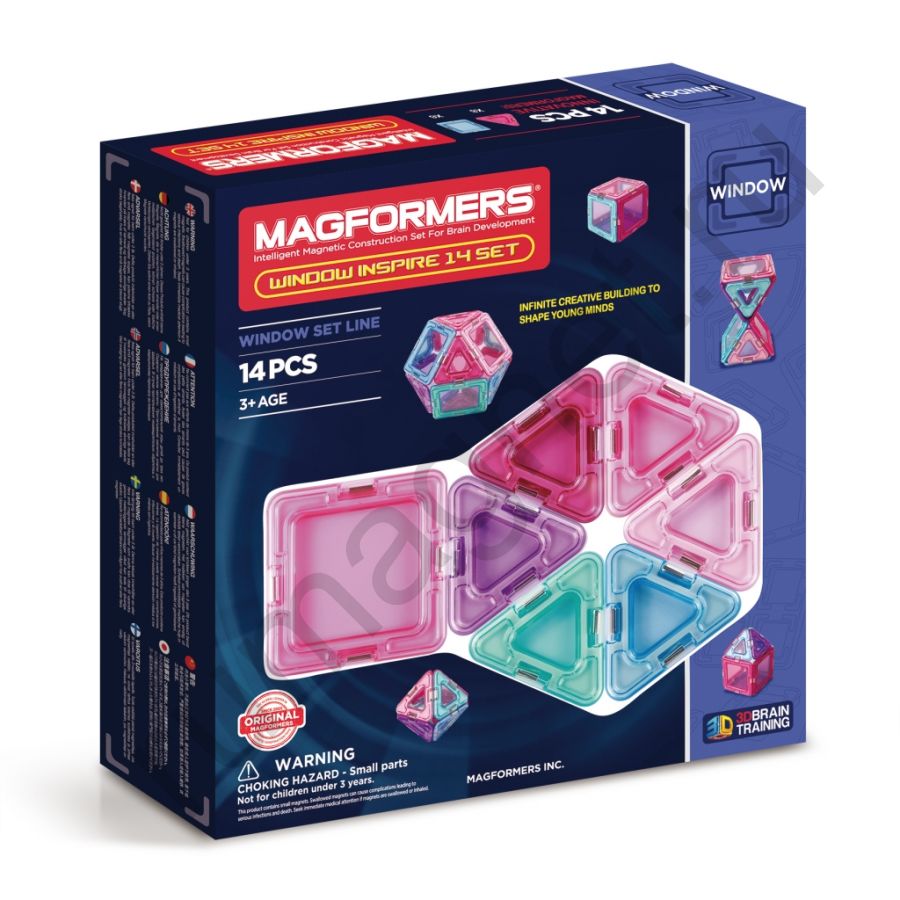 Магнитный конструктор MAGFORMERS 714003 Window Inspire 14 set