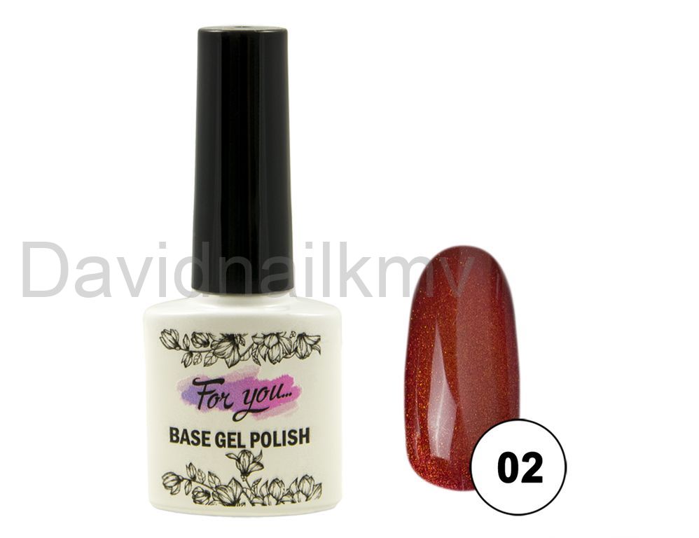 ГЕЛЬ-ЛАК FOR YOU CAT'S EYE CRYSTAL EFFECT № 02
