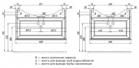 Тумба под раковину Roca America Evolution W ZRU9302961 105 схема 4