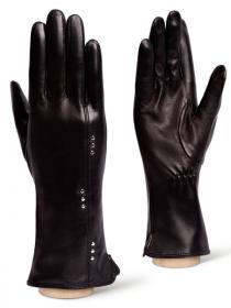 Кожаные Черные перчатки ELEGANZZA GR01-00034855