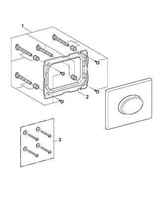 Кнопка для инсталляции Grohe Skate Air 38565000 ФОТО