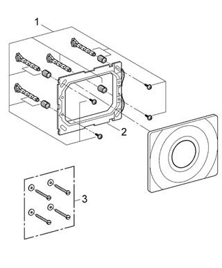 Кнопка для инсталляции Grohe Surf 37063SH0 схема 3