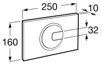 Кнопка смыва Roca PL4 Dual 890098000 схема 2