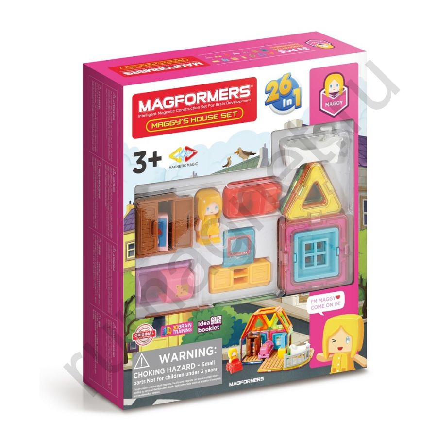 Магнитный конструктор MAGFORMERS 705009 Maggy's House Set