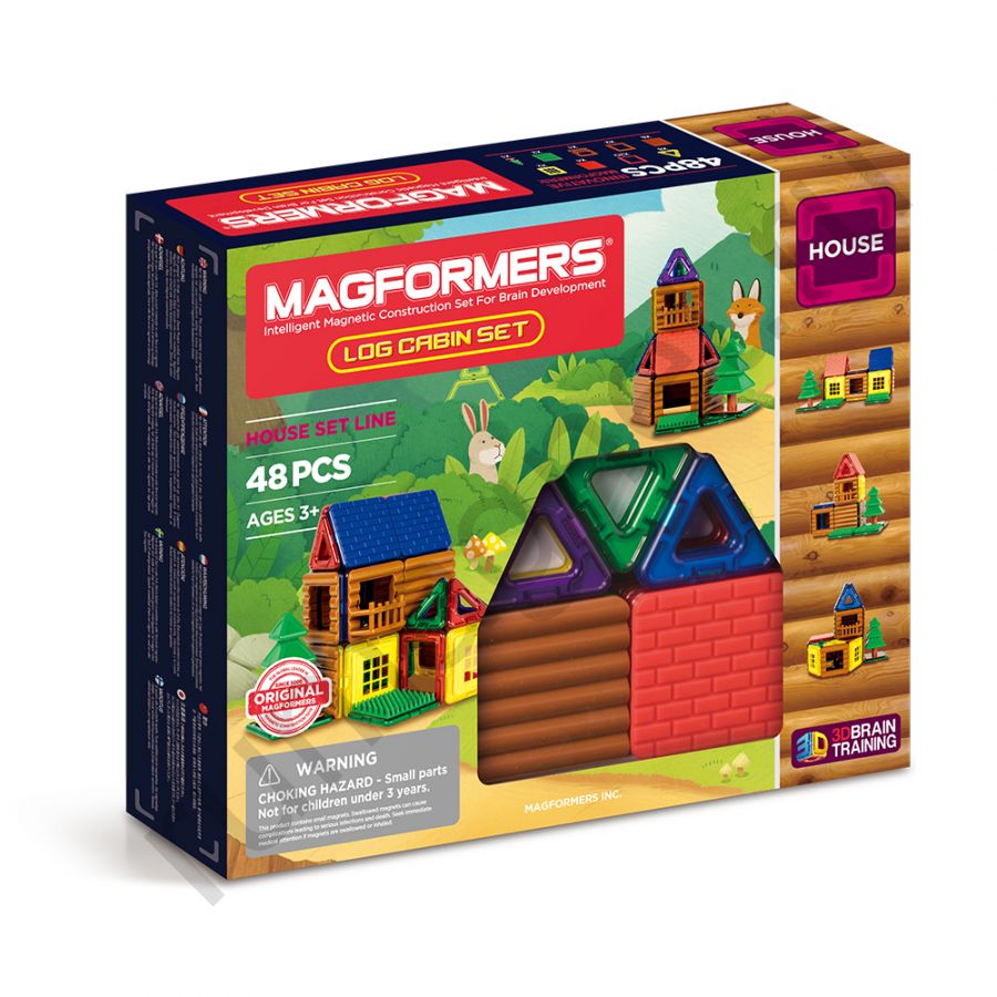 Магнитный конструктор MAGFORMERS 705006 Log cabin set