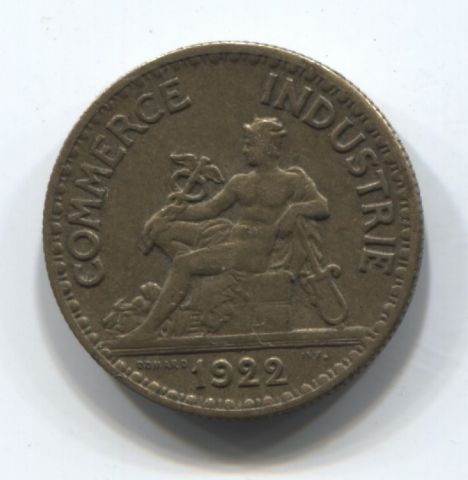 50 сантимов 1922 Франция
