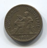 50 сантимов 1922 Франция
