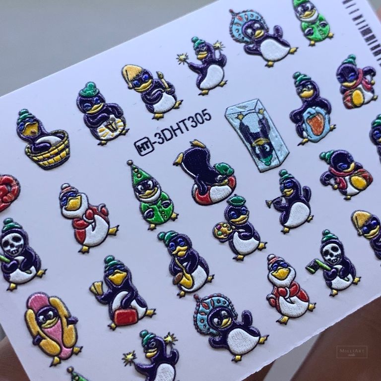 3D ОБЪЕМНЫЙ СЛАЙДЕР-ДИЗАЙН, ХРУСТАЛЬ  Зимняя сказка! Пингвины! Супер эффект!!!