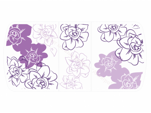 Стол обеденный "Бостон-2" Виолет/хром брифинг