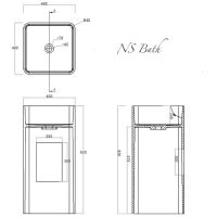 схема раковины NS Bath NSF-4086